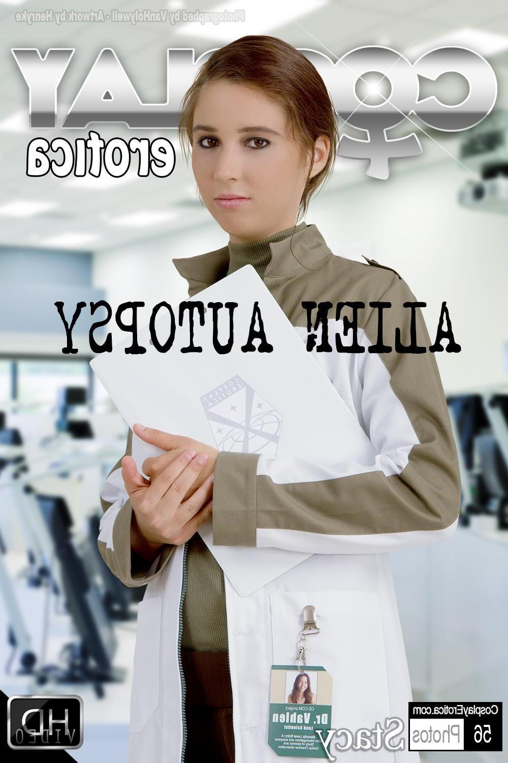 12P Beautiful cosplayer Stacy dresses up as Dr. Vahlen from X-Com