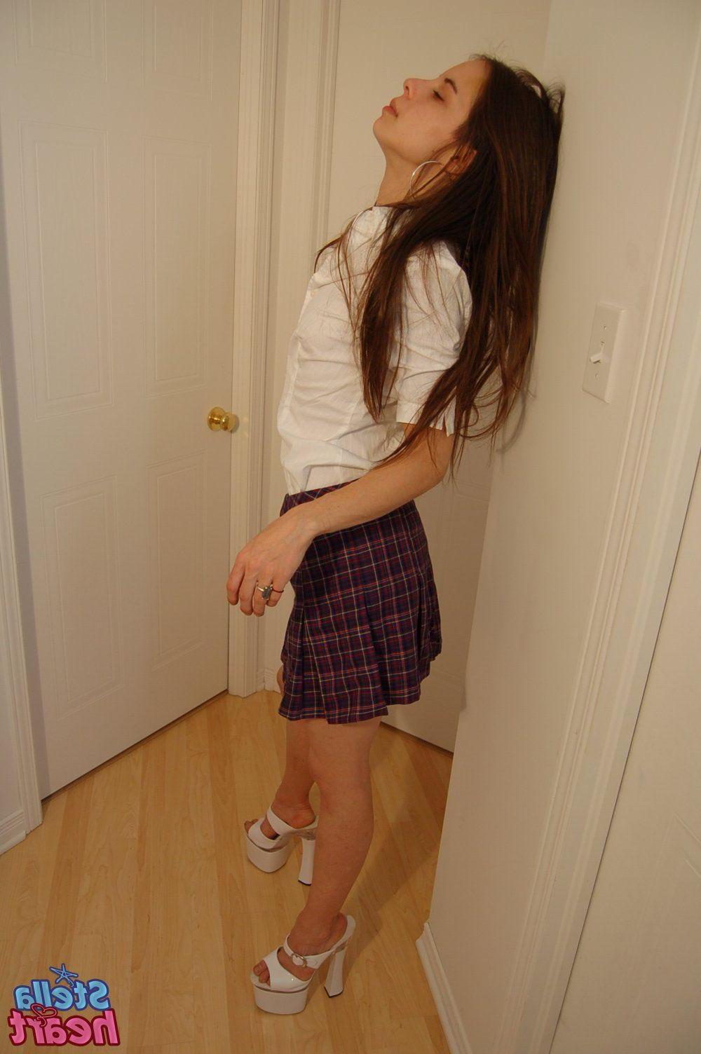 12P Pictures of teen amateur Stella Heart exposing her hot teen body