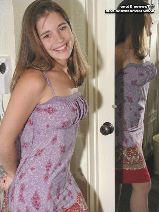 20P Pictures of Tawnee Stone getting naked in her bedroom