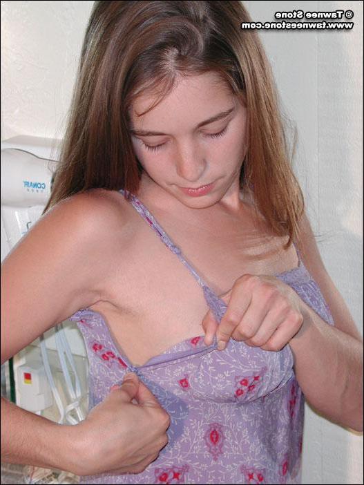 20P Pictures of Tawnee Stone getting naked in her bedroom