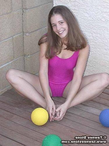 18P Tawnee plays in swimsuit