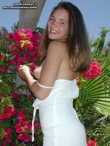 18P Tawnee stone in hot white dress