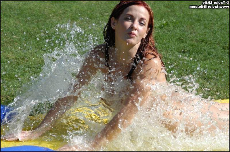 20P Pictures of Taylor Little and Tawnee Stone slipping and sliding