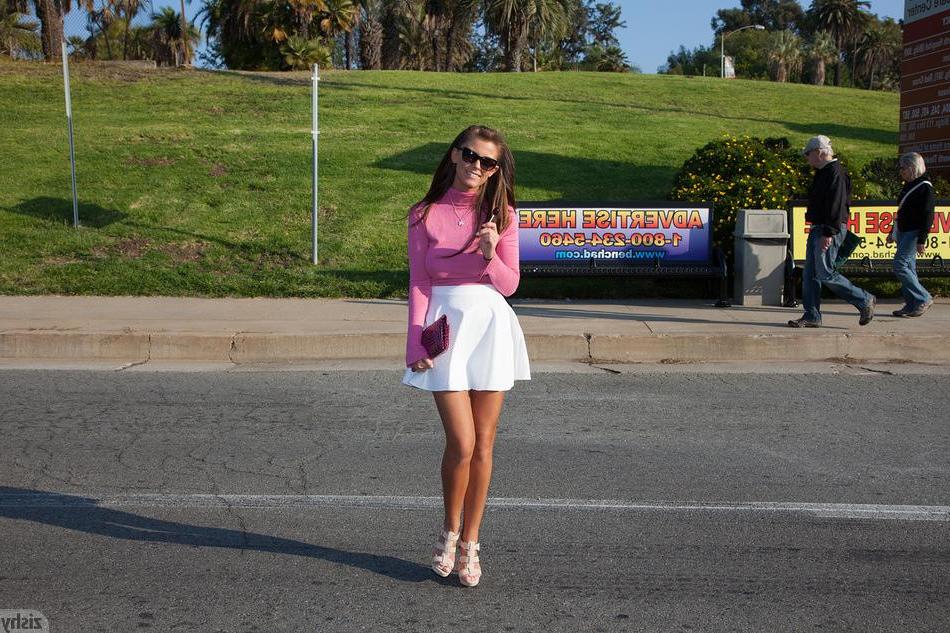 8P Hot teen Whitney Westgate teases with her hot body outside