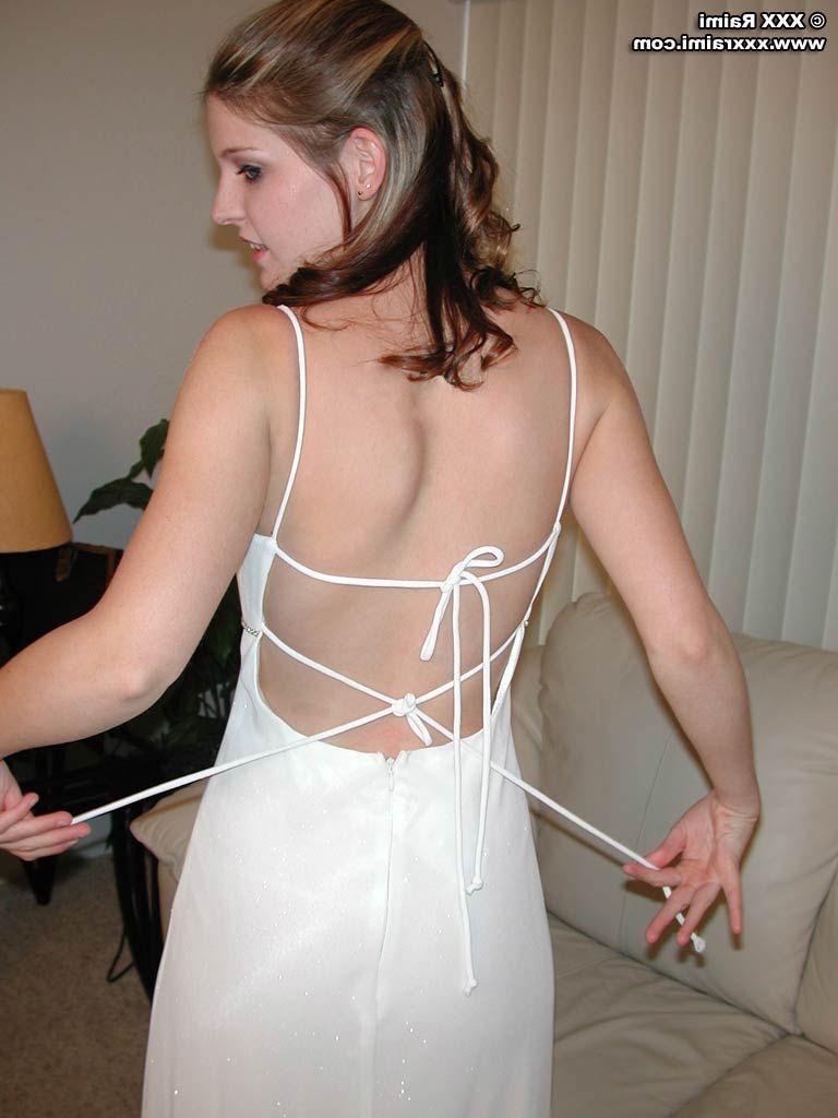 20P Pictures of teen chick XXX Raimi teasing in a white dress