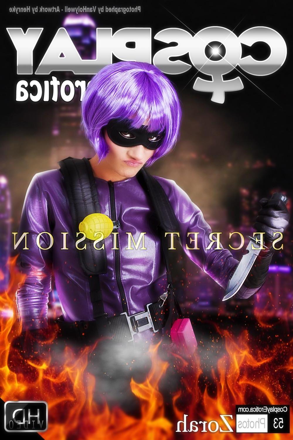 12P Cosplay girl Zorah dresses up as Hit Girl and gives you her Kickass pussy