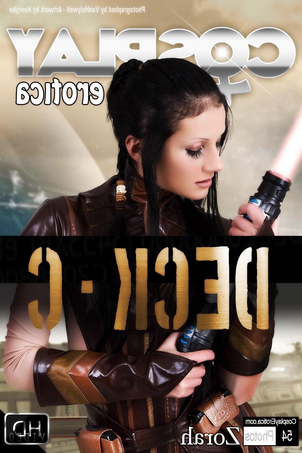 12P Beautiful cosplay girl Zorah shows how she can handle a light saber