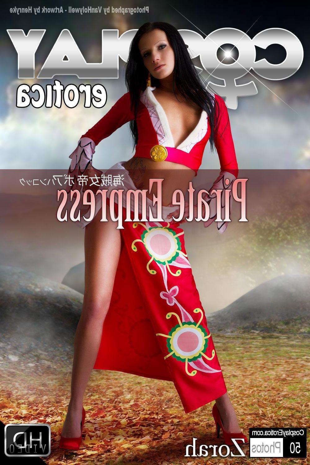 12P Beautiful cosplayer Zorah shows you what's under her long red skirt