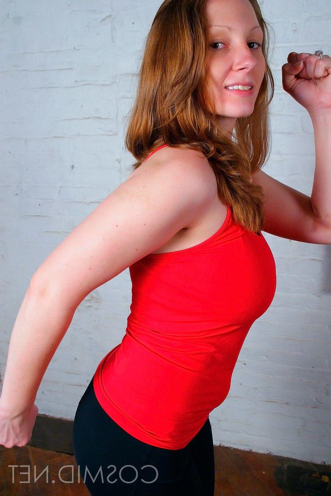 16P Pictures of a busty topless amateur doing yoga