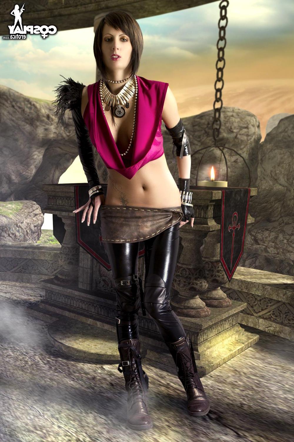 12P Cosplay beauty Tina exposes her perky boobs and tight pussy
