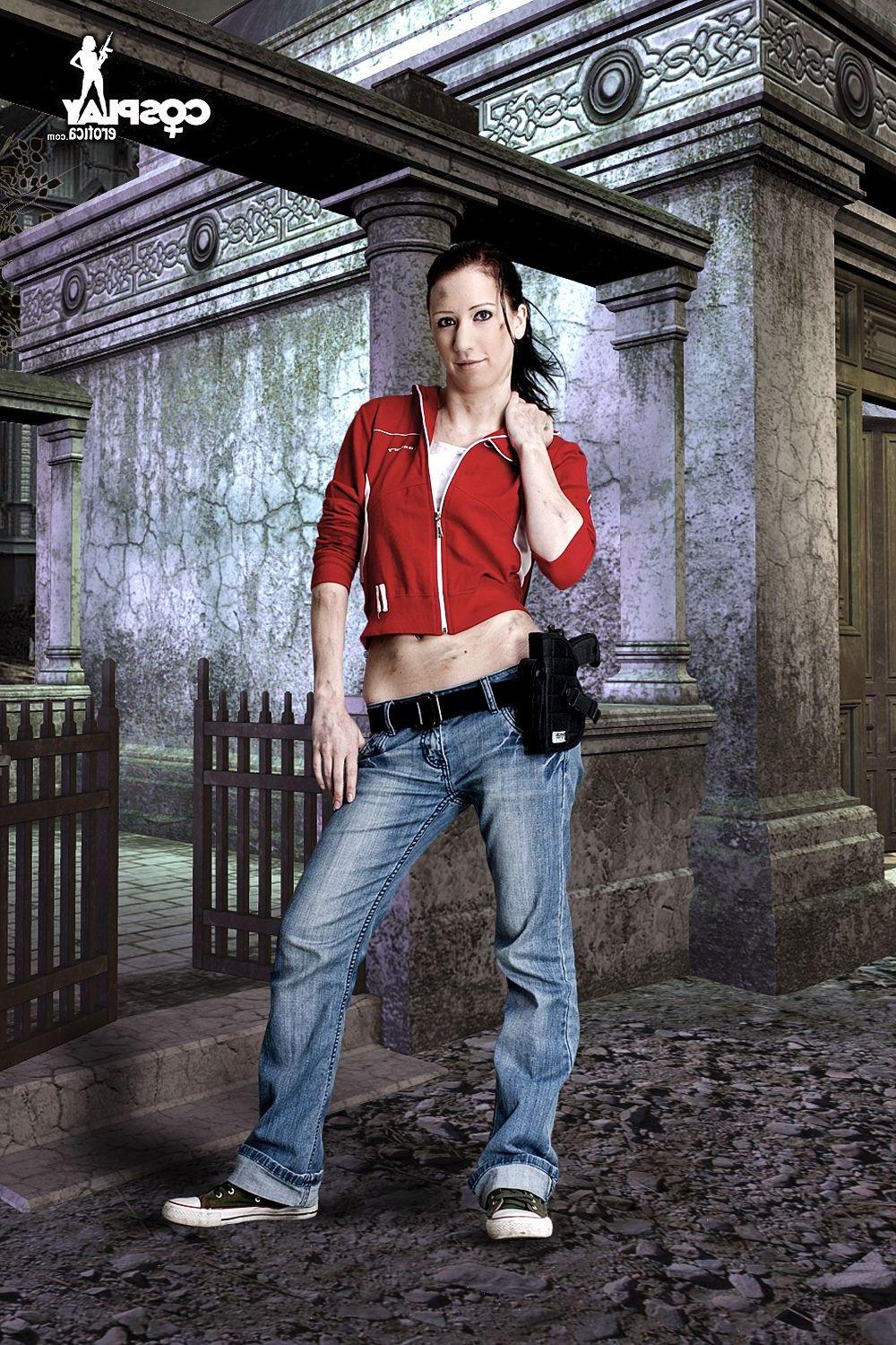 16P Sexy cosplayer Valery dresses up as a character from Left 4 Dead