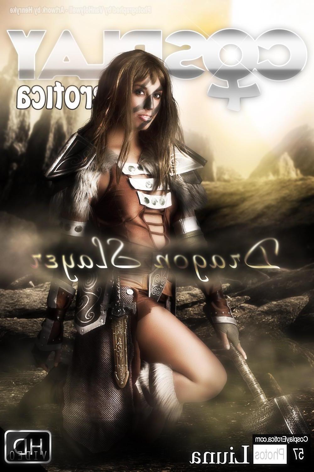 12P Sexy cosplaying warrior Liuna is here to slay the dragon