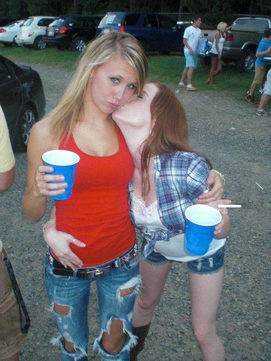 15P Stunning coeds get loose and wild while partying