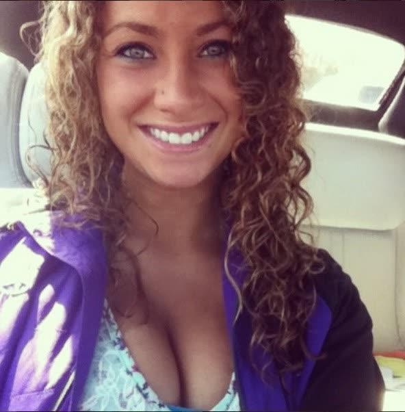 14P Heavy-chested amateur honey shows off her fine breasts