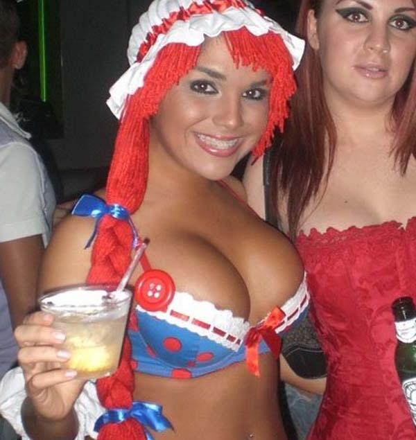 15P Photo compilation of an amateur party babe displaying her huge tits