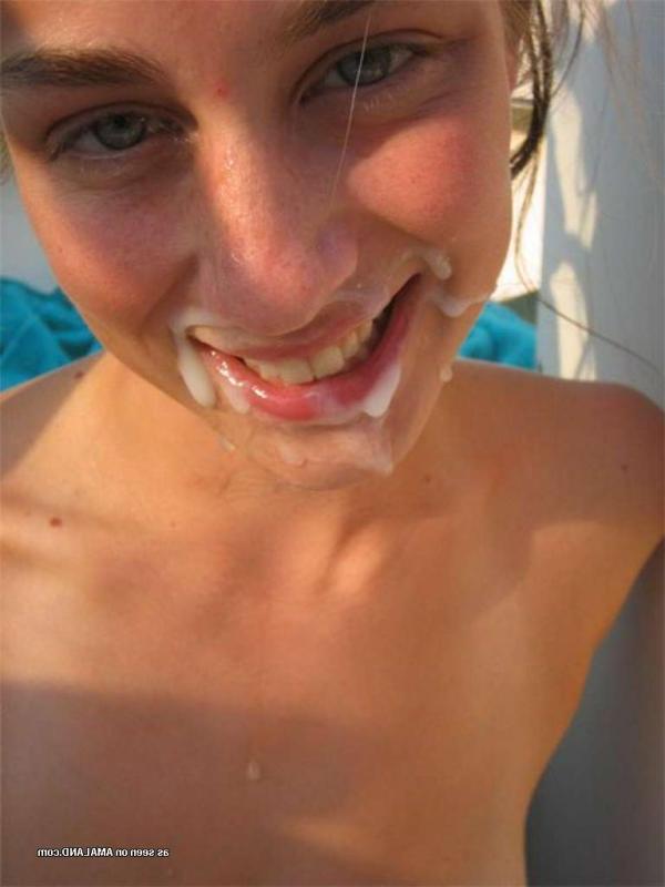 15P Pictures of a wild girlfriend fucking on a boat for a messy facial