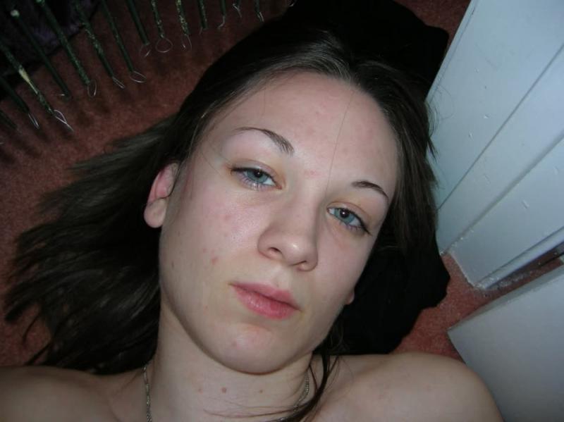14P Brunette coed shares some selfies of her perky tits