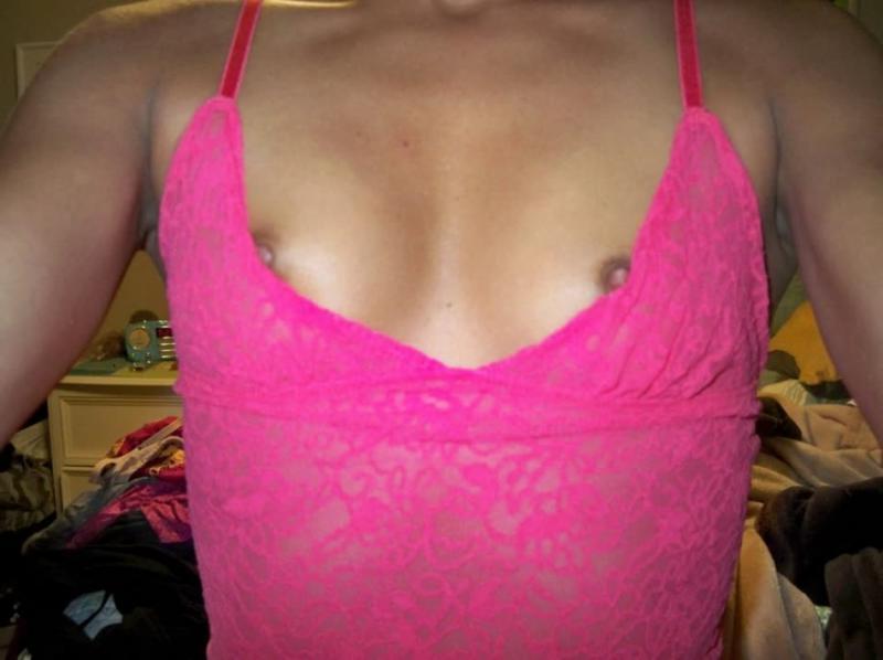 14P Hottie gets secretly recorded while showing her round tits