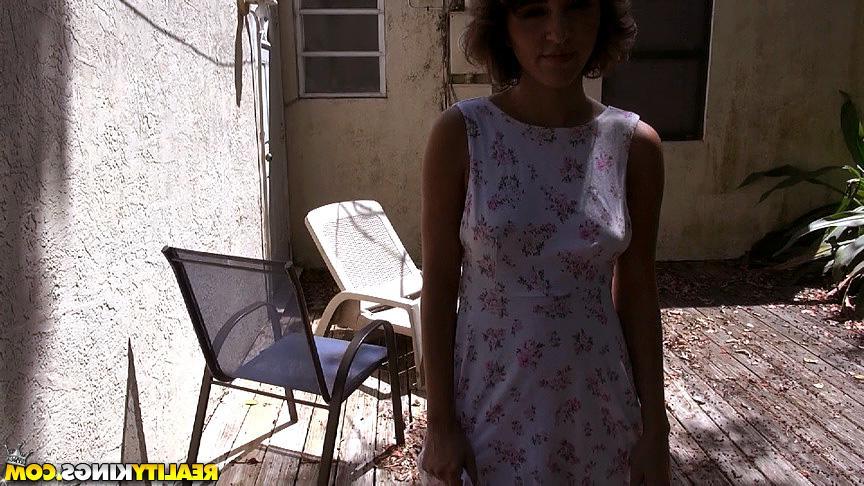 20P Amateur girl Audrey Kisses gets picked up on the road for some hot sex