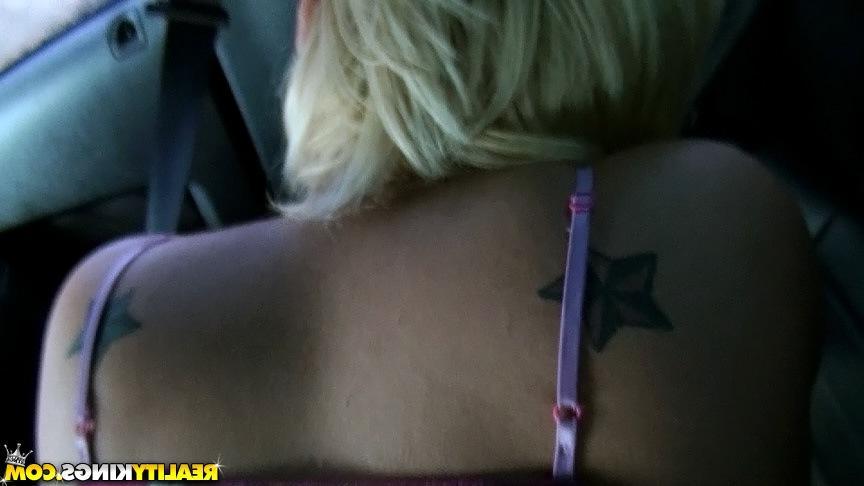 20P Blonde girl Jenna Monroe gets picked up on the streets for some hot car sex