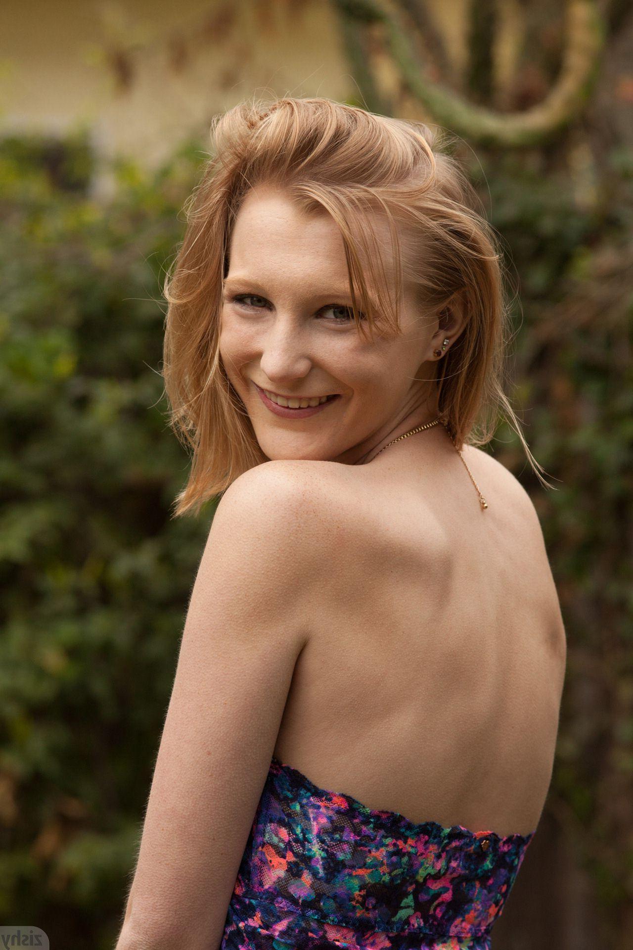 12P Redhead teen Terri Belk teases you in her pretty panties