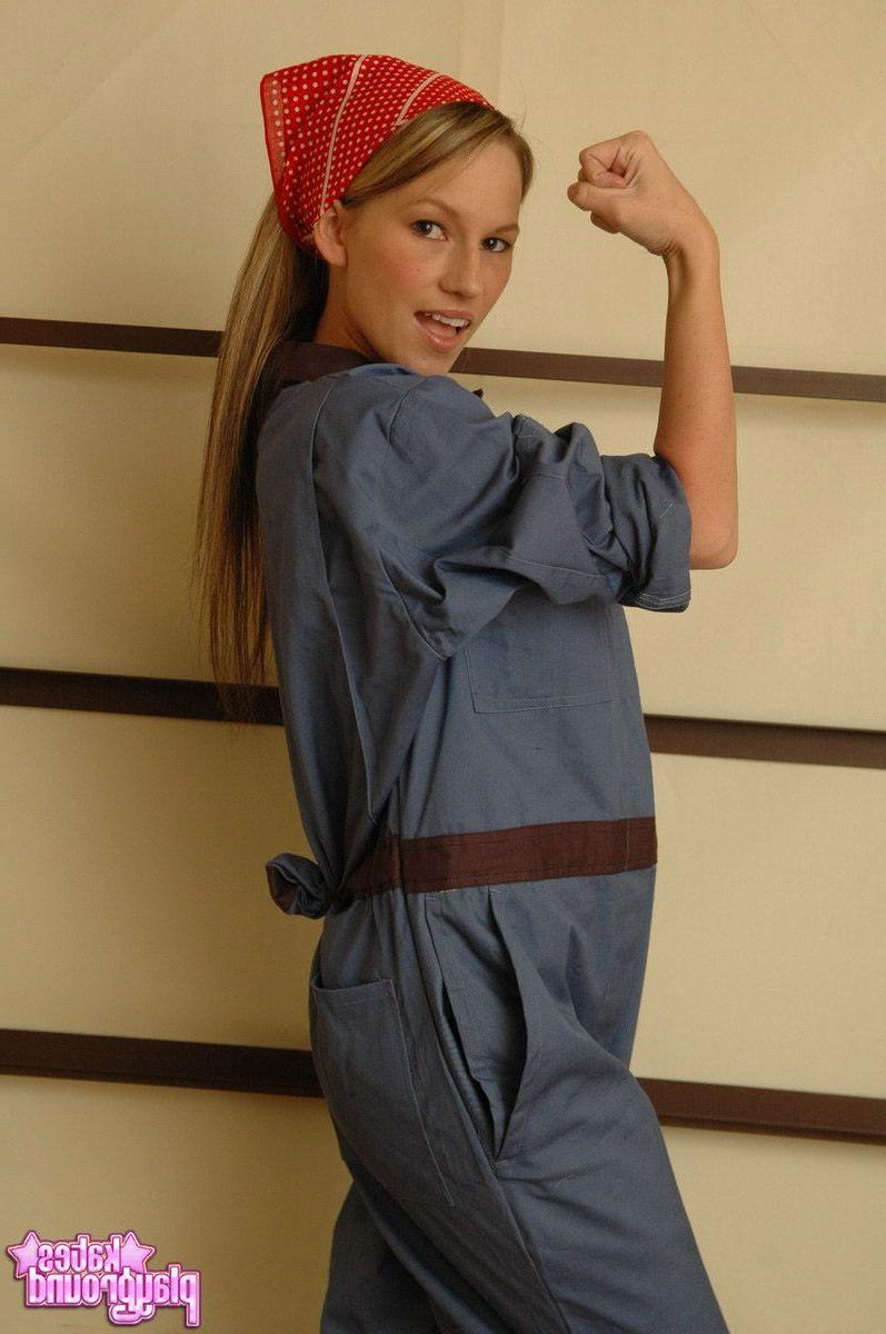 20P Pictures of teen cutie Kate's Playground dressed for her sexy job