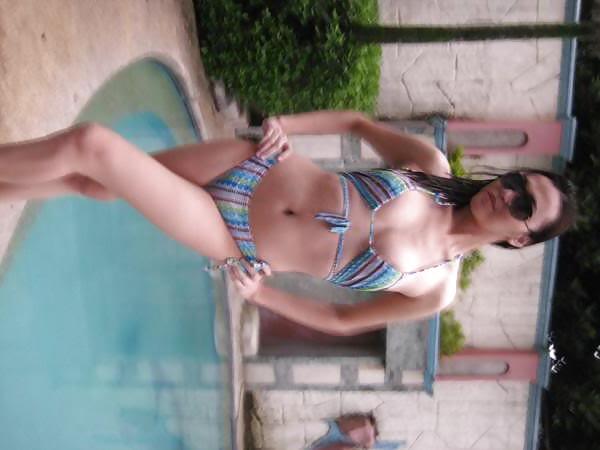 21P Tranny In Swimsuit