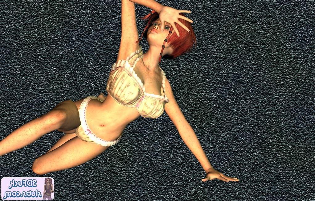 16P Busty redhead toon babe teasing
