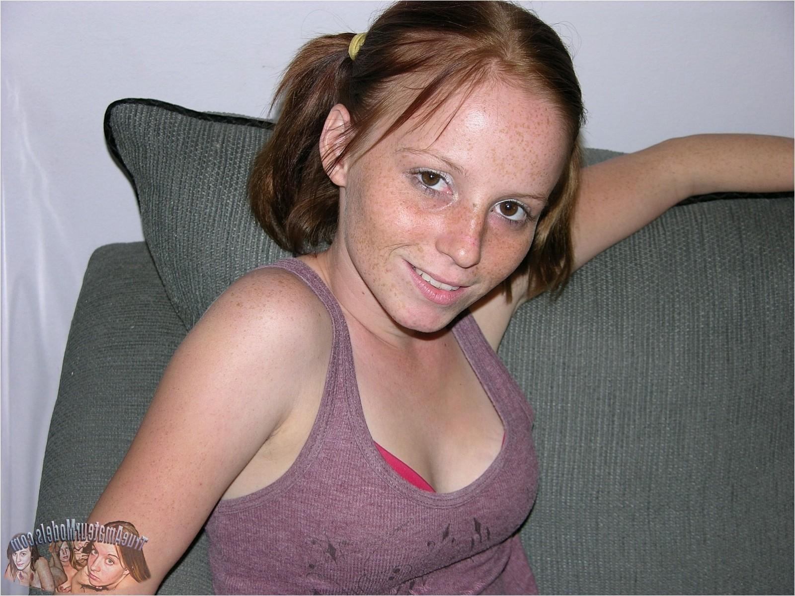 12P Amateur Freckled Face Petite Teen Modeling Nude  - True Amateur Models