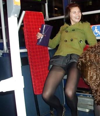 24P Amateurs in black pantyhose & tights