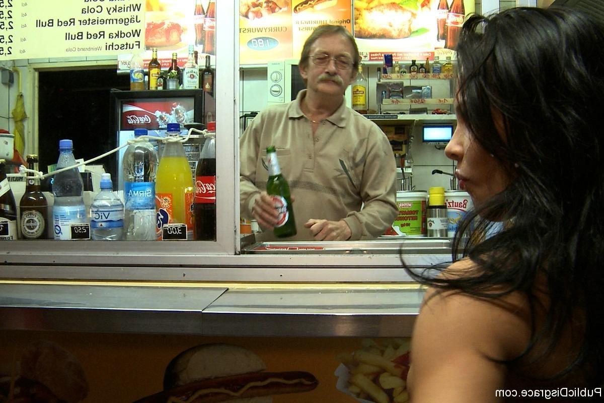 24P European beauty, Amabella is taken into the streets, stripped naked, and made to