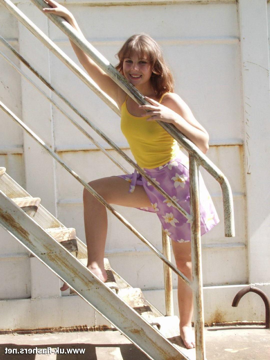 16P Claras outdoor upskirt shots and public nudity