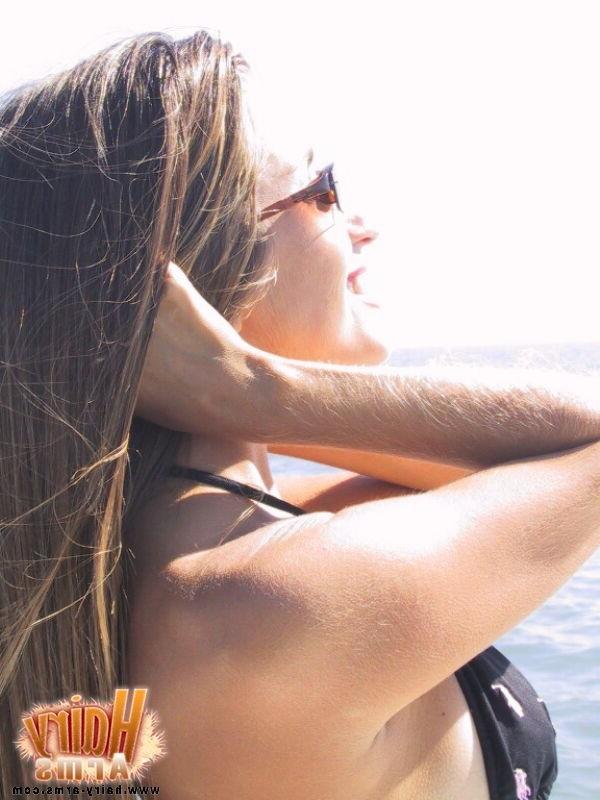 13P Lori's Long Arm Hair On The Boat