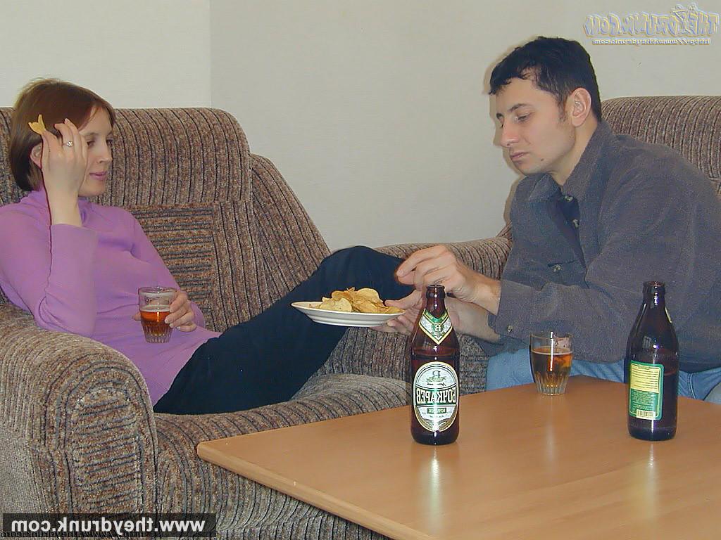 16P Drunk brunette Sveta loses control of herself when drinking wine