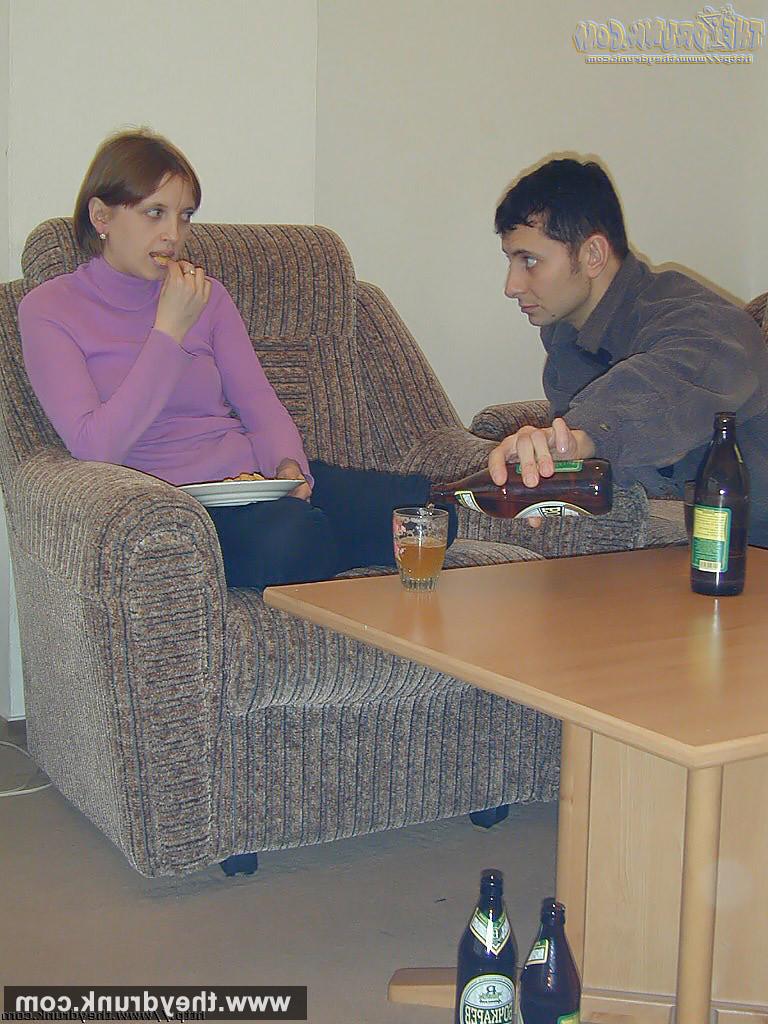 16P Drunk brunette Sveta loses control of herself when drinking wine