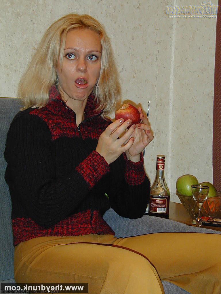 16P Drunk MILF blonde Milana feels just great and needs some sex aft