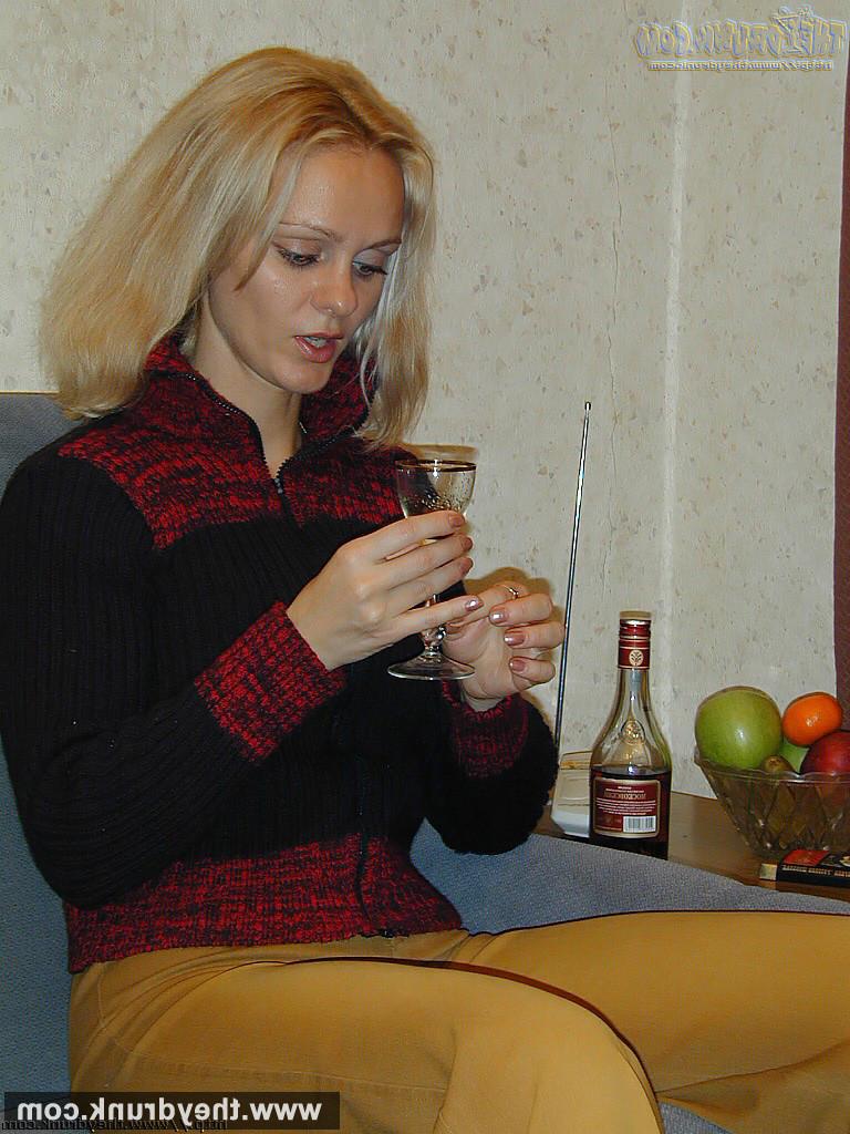 16P Drunk MILF blonde Milana feels just great and needs some sex aft
