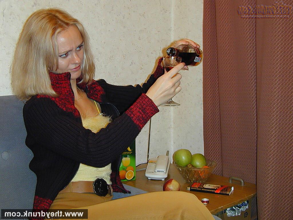 16P Drunk MILF blonde Milana feels just great and needs some sex aft