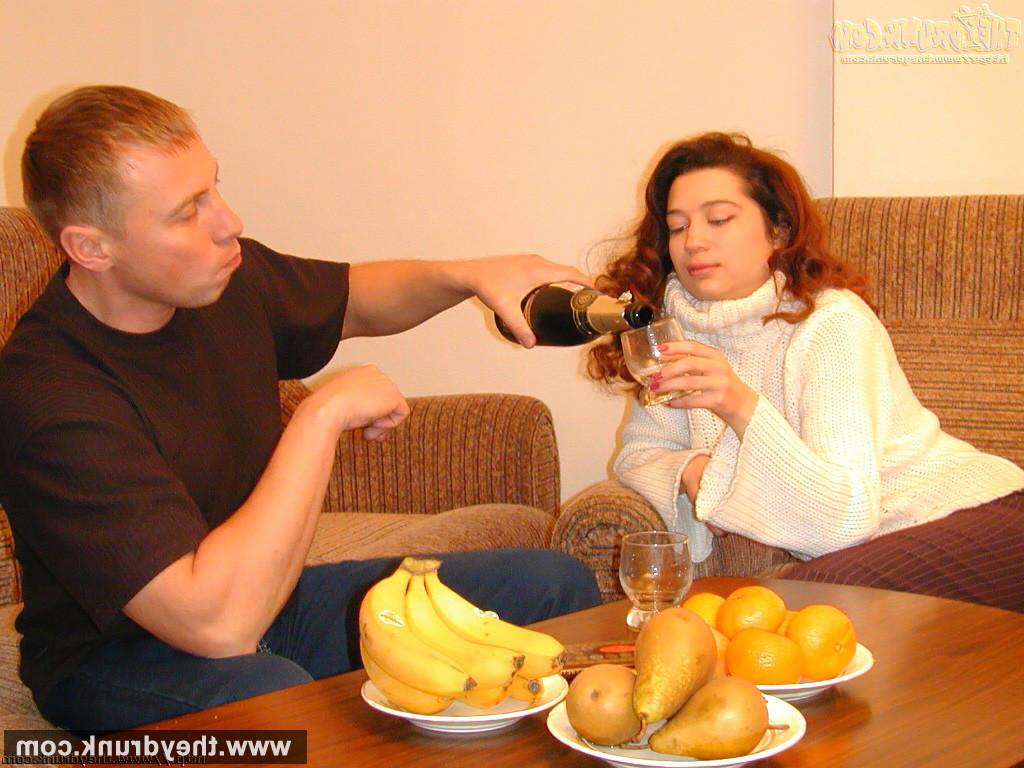 16P Drunk teen brunette Luiza dances naked and getting amateur drunk