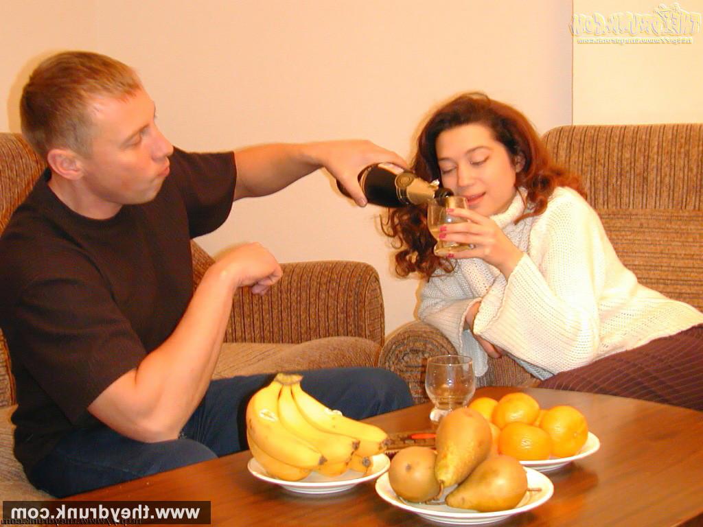 16P Drunk teen brunette Luiza dances naked and getting amateur drunk