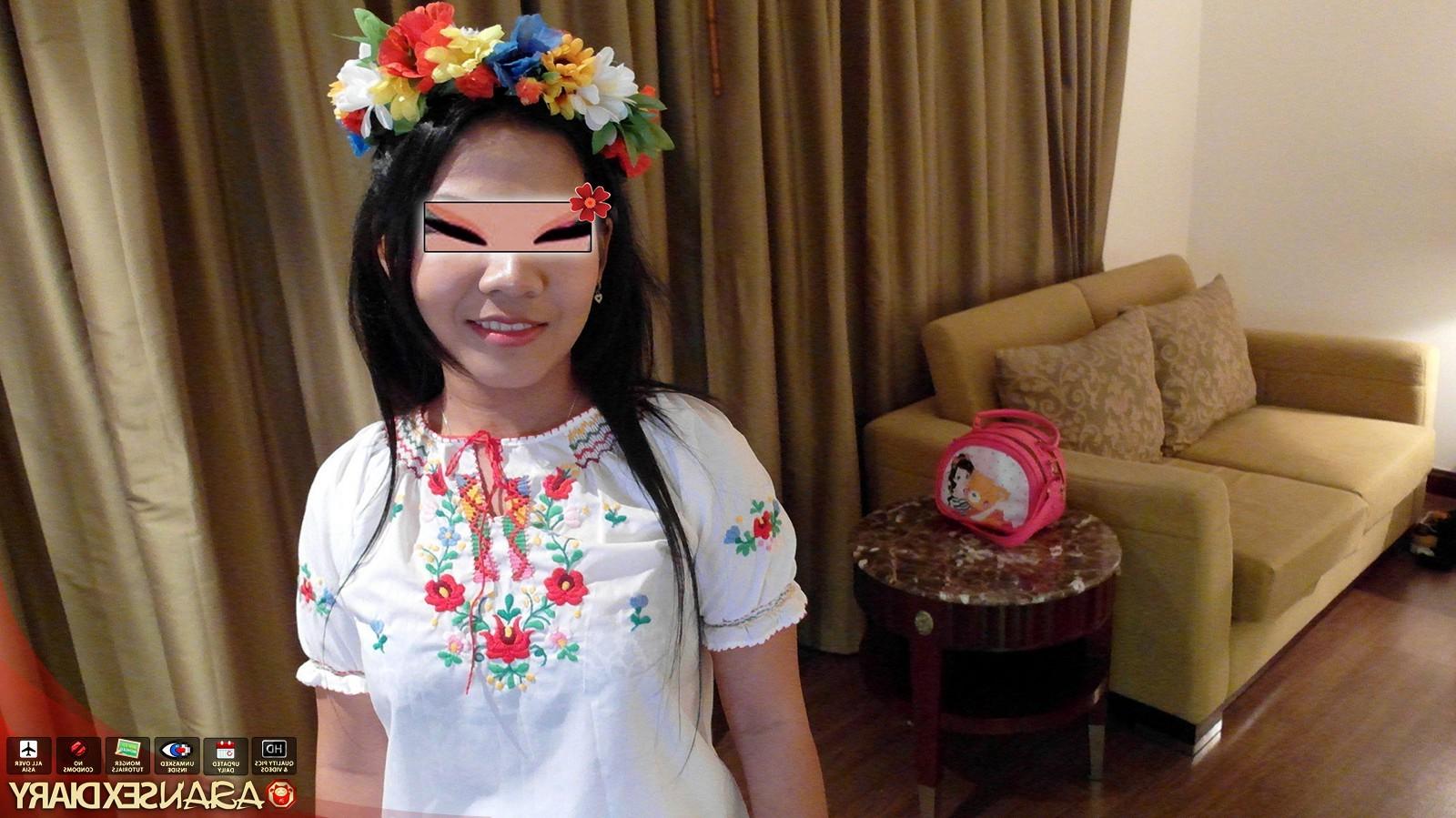 15P Traditional folk dress wearing Asian slut gets her ass fucked