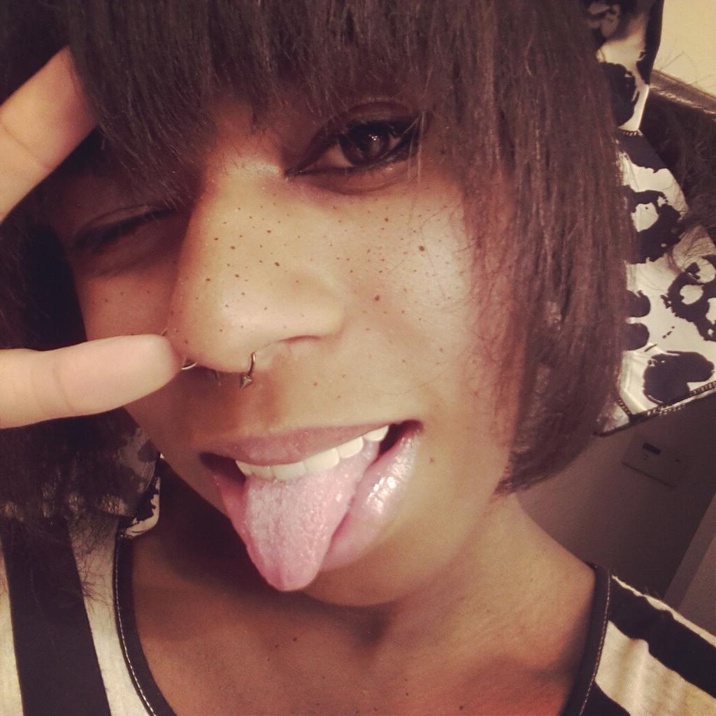 16P Freckled black shemale