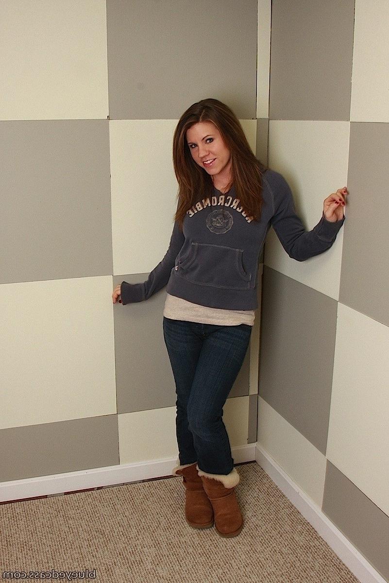 15P Brunette teen tease Cass