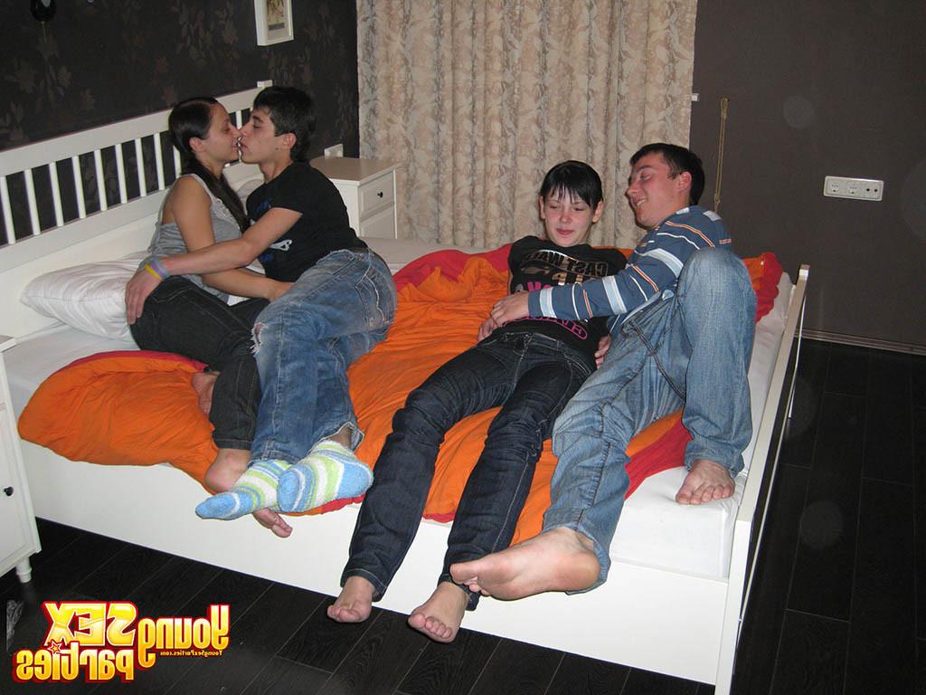 15P Stunning brunette teens feel dicks in their loving holes