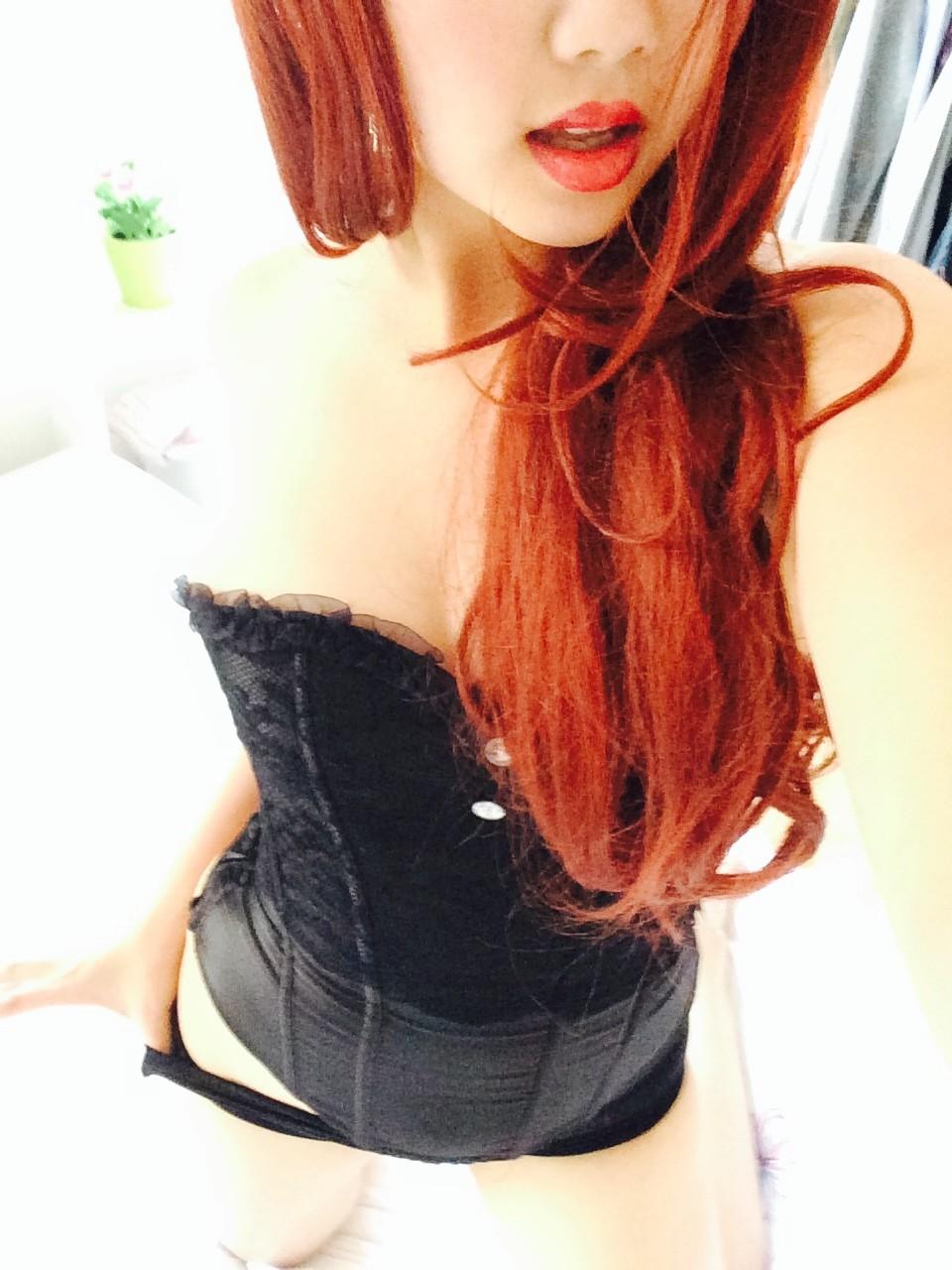 23P Redhead asian blowjob
