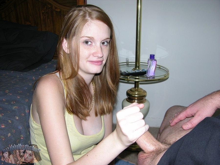 14P Amateur Redhead Jerking Cock And Sucking Dick