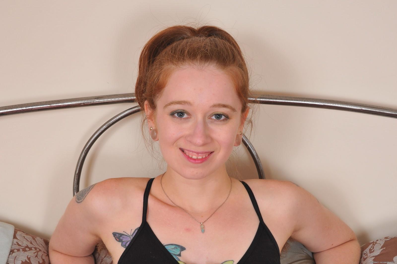 15P Cute teen Tracy gives a peak of her scary hairy crotch