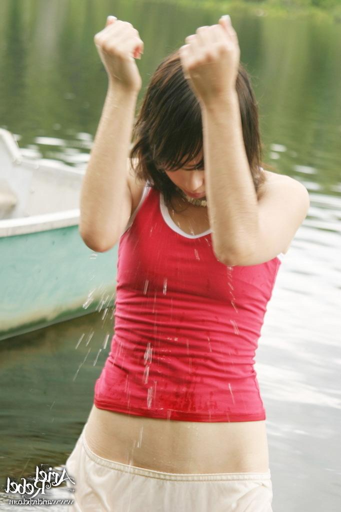 15P Sexy teen poses on a boat