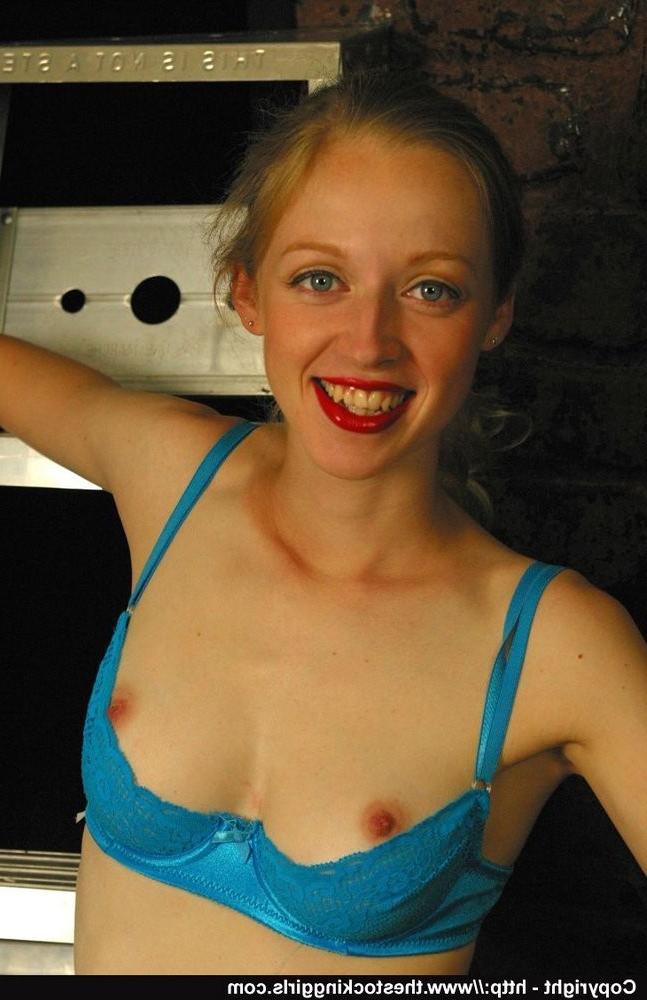 15P Real teenager strips off shiny panties and black stockings