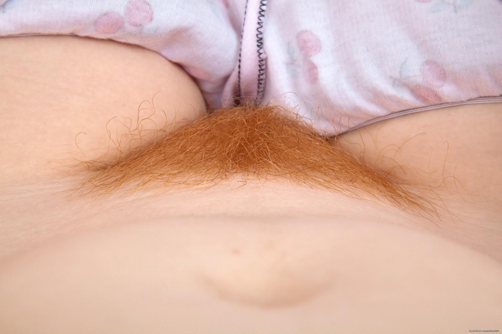 15P Tattooed hairy pale redhead Kendra spreading furry pussy